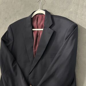 Pendleton‎ 44L Mens Navy Blue 2 Button Wool Sport Coat Blazer Jacket Recent